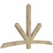 Ekena Millwork Alberta Rough Sawn Timber Gable Bracket, Douglas Fir, 84"W x 49"H x 4"D x 4"F, 14/12 Pitch GBW084X49X0404ALB00RDF - alternate 2
